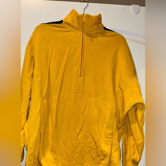 Victoria Secret Pink Yellow Half-Zip Sweater - Picture 3 of 5